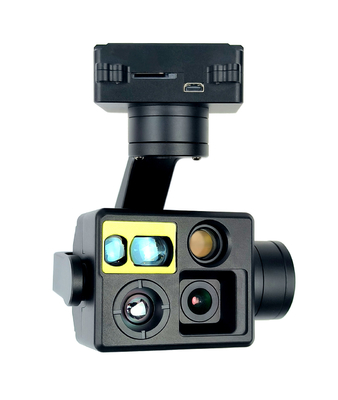 High Voltage Four Sensor Gimbal Camera Fixed Focus 4K EO Camera